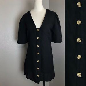 Top Shop Cotton/Linen Mini Dress